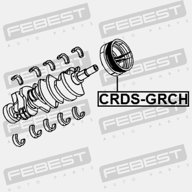 фото №15, Шкив коленчатого вала коленчатого febest crds-grch