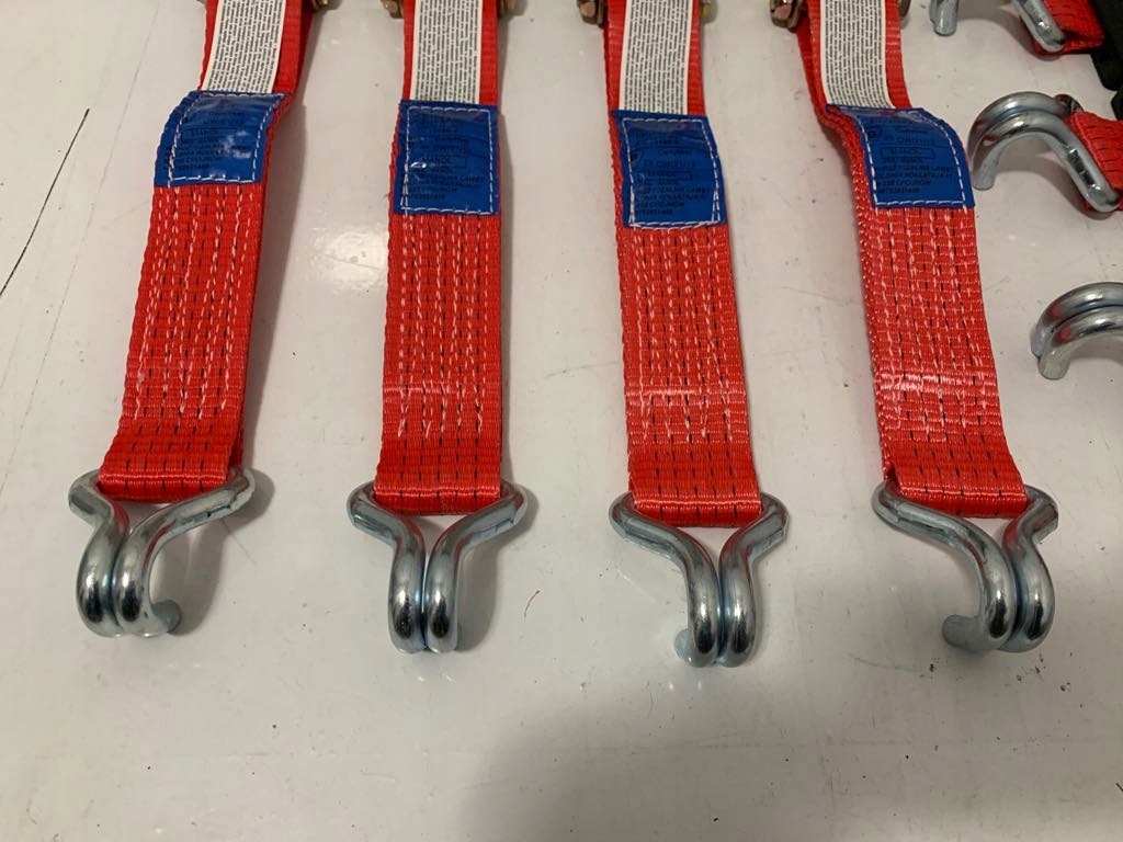 Ремни транспортный 3 крюки dwupalczaste узкие красные с колодка 4t/3m/50 z2 Недорого