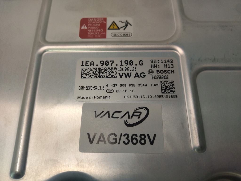 фото №15, Vw id.3 id3 1ea907190g конвертер зарядное устройство аккумулятора блок управления