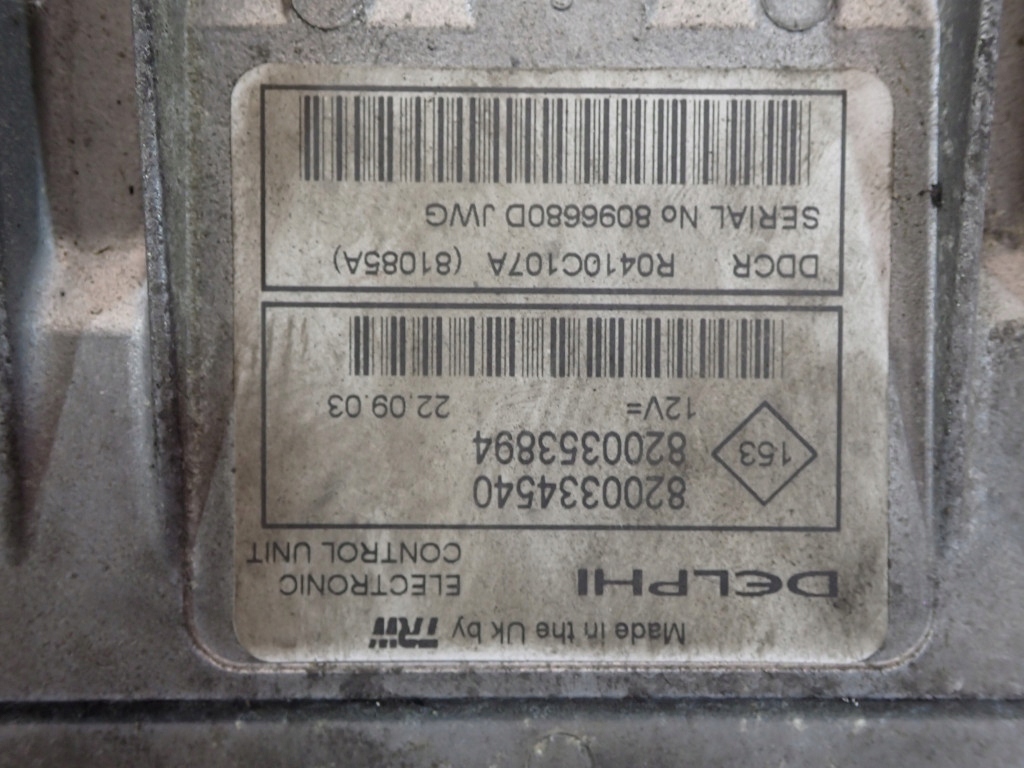 фото №5, Nissan almera n16 00-03 1.5 d 82km бортовий комп'ютер двигуна 8200334540 8200353894