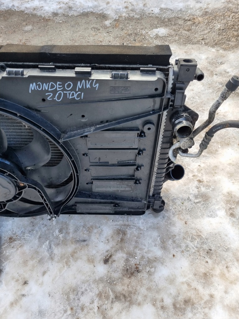 Ford mondeo mk4 iv 2.0 tdci корпус вентилятора радіатора модуль, радіатор Доставка