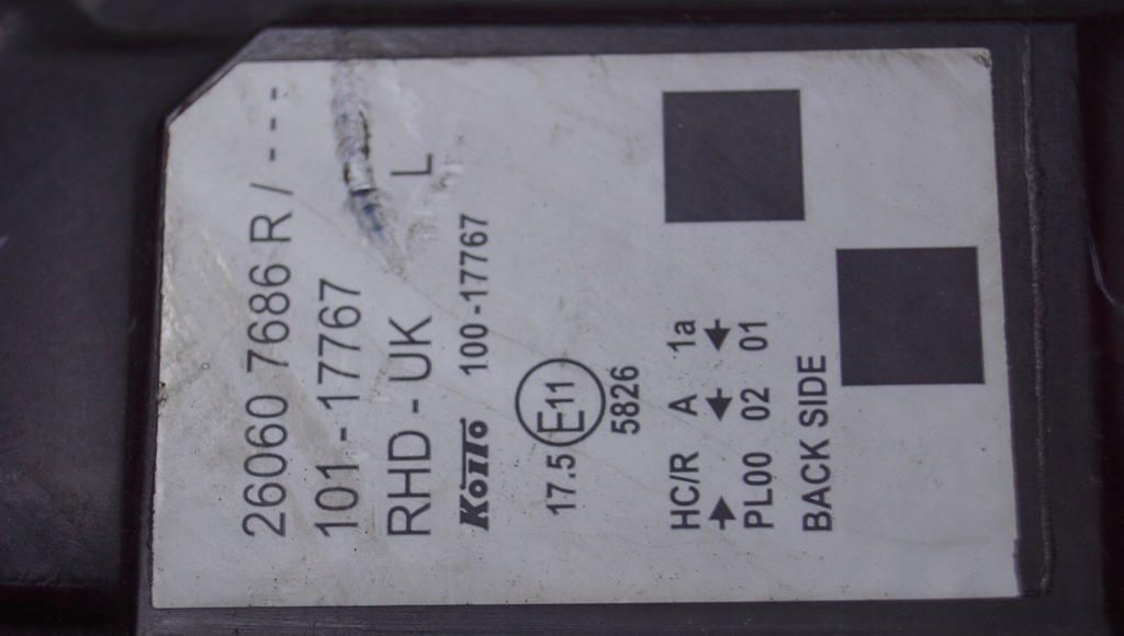 фото №16, Лампа лівий перед renault kangoo iii uk