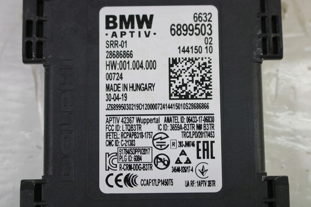 Bmw модуль блок керування 62106899503 датчик radarowy близького дальність 6210 689 Зі Шроту