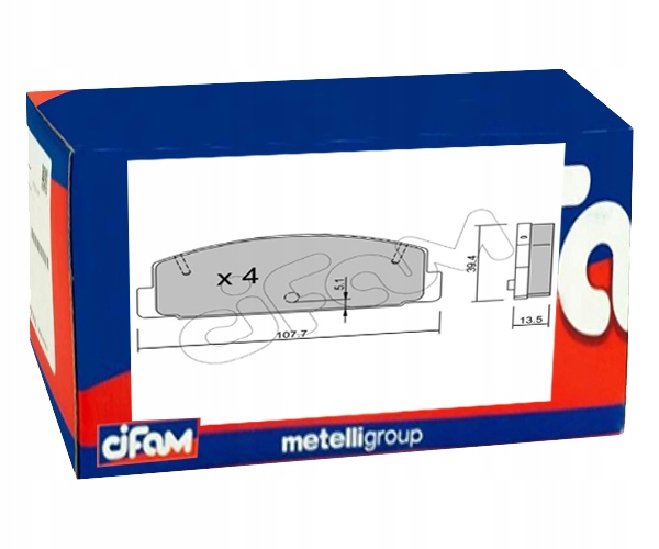 фото №1, Тормозные колодки тормозные задняя cifam do mazda rx-7 ii 1.3