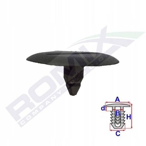 фото №2, Кліпса накладки порога romix 0009917498