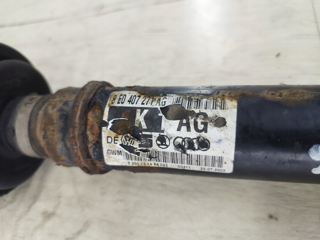 фото №4, Audi a4 b6 a4b6 привідний вал ліва 2.0 alt 8e0407271ag