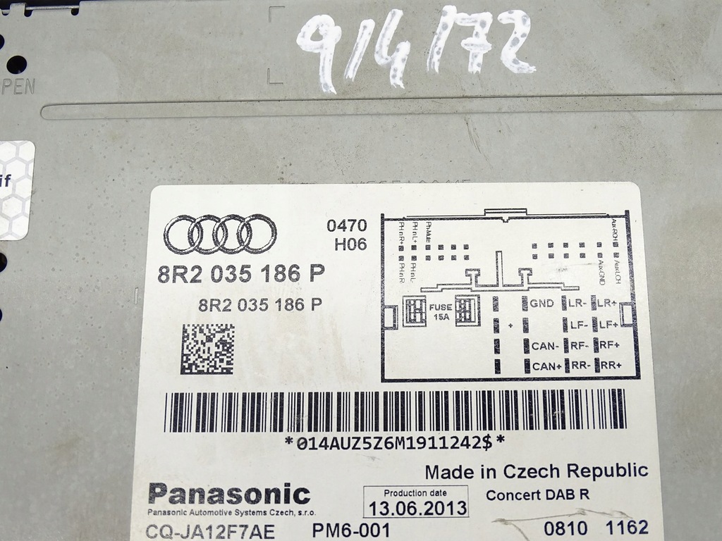 фото №4, Радіо радіопрогравач cd audi a5 8t 8r2035186p