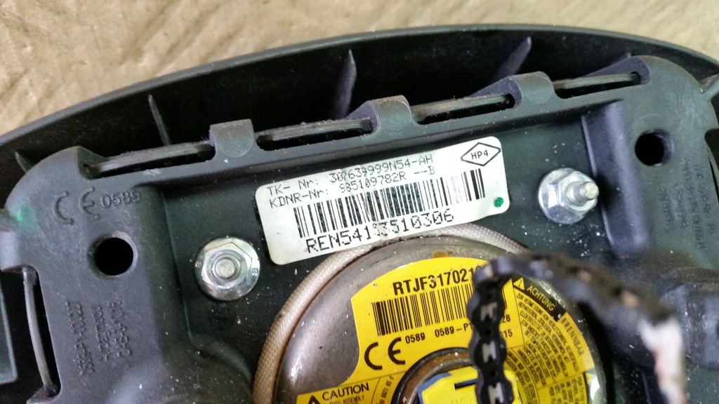 фото №11, Комплект подушки безпеки повітряні подушка безпеки пасажира водія dacia sandero ii