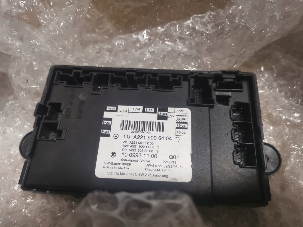 фото №1, Модуль блок керування двері mercedes w221 w216 a2219006404 100% справний