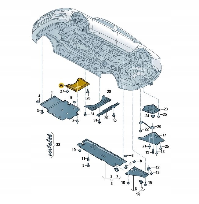 Купити Нове оригінальні audi оригінальний номер накладка підлога 4k0825209e
