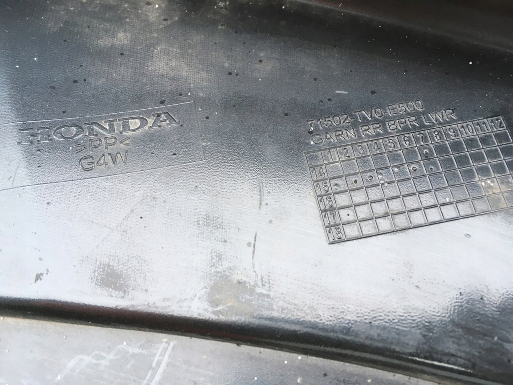 фото №10, Бампер накладка спойлер honda civic ix sport задняя