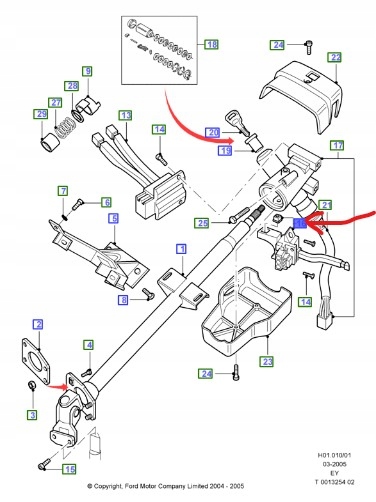 фото №1, Важіль поворотники ford transit mk4