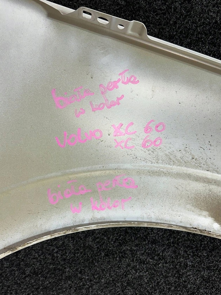 фото №9, Volvo xc60 ii 17- крыло левый перед передний oem белый перламутр