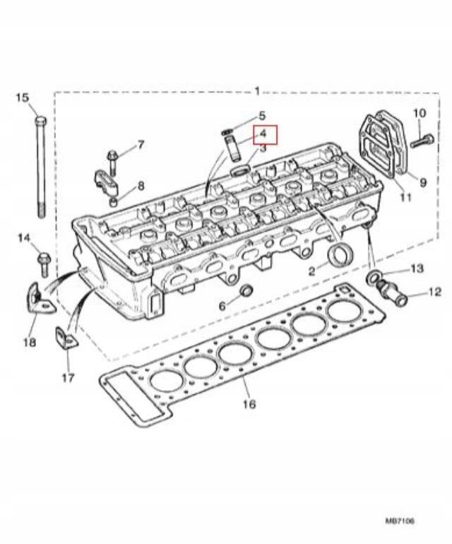 фото №7, Направляющая клапана jaguar xj xj6 xjs 2.9 3.2 3.6