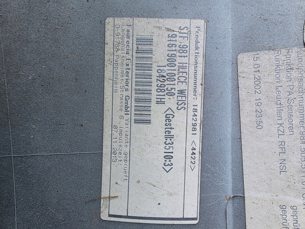 Бампер задній porsche cayman 981 98150551101 Оригінал