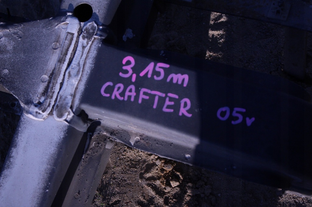 фото №5, Рама vw crafter 05r. 315cm