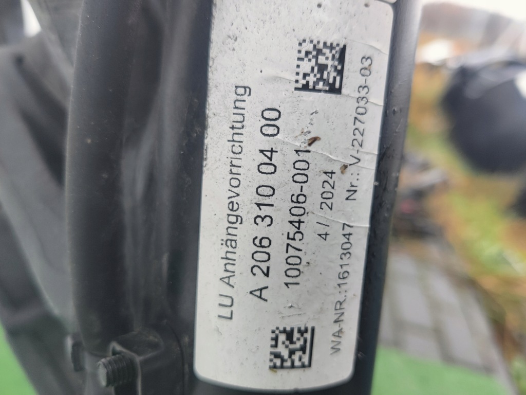 фото №6, Hak буксировочный mercedes c klasa w206 электрический