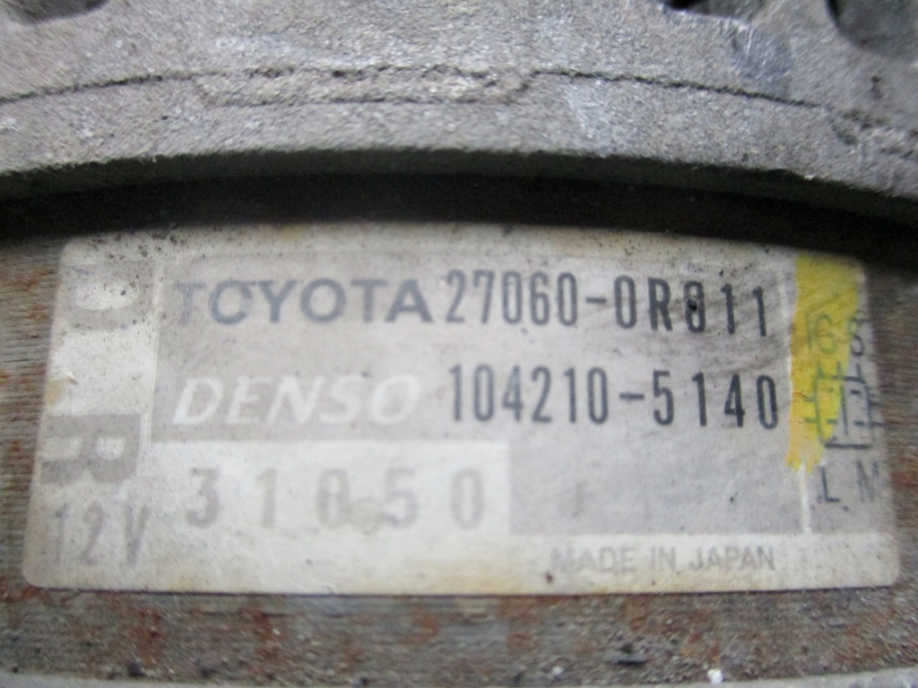фото №6, Генератор toyota auris d4d 27060-0r011