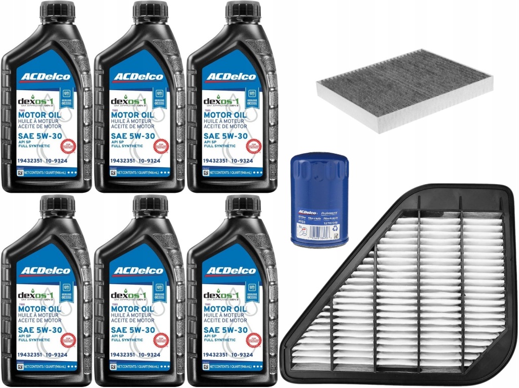 фото №1, Acdelco 5w30 + фильтры buick enclave 3,6 11-17