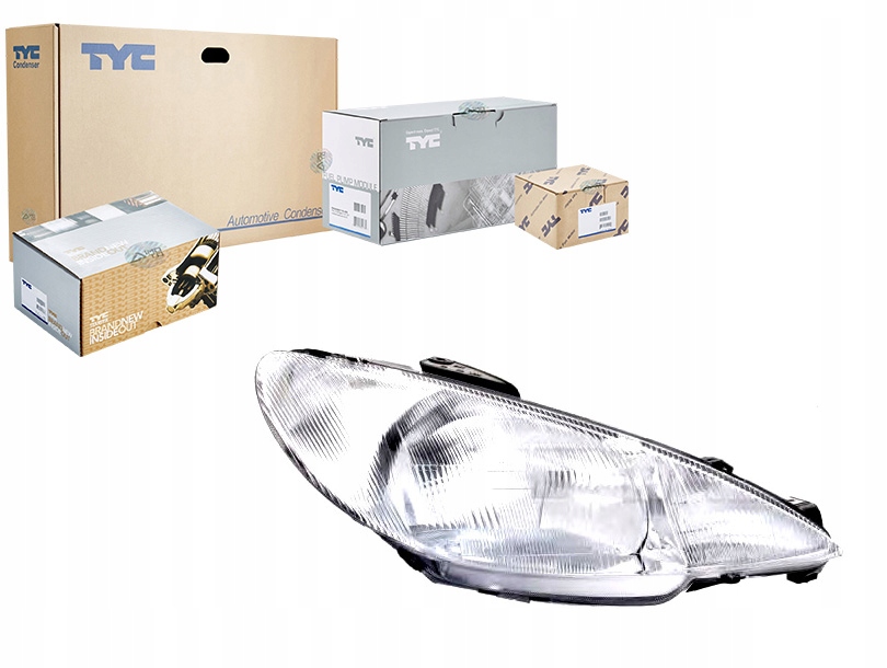 фото №8, Peugeot 206 98-03 лампа правая фара правый