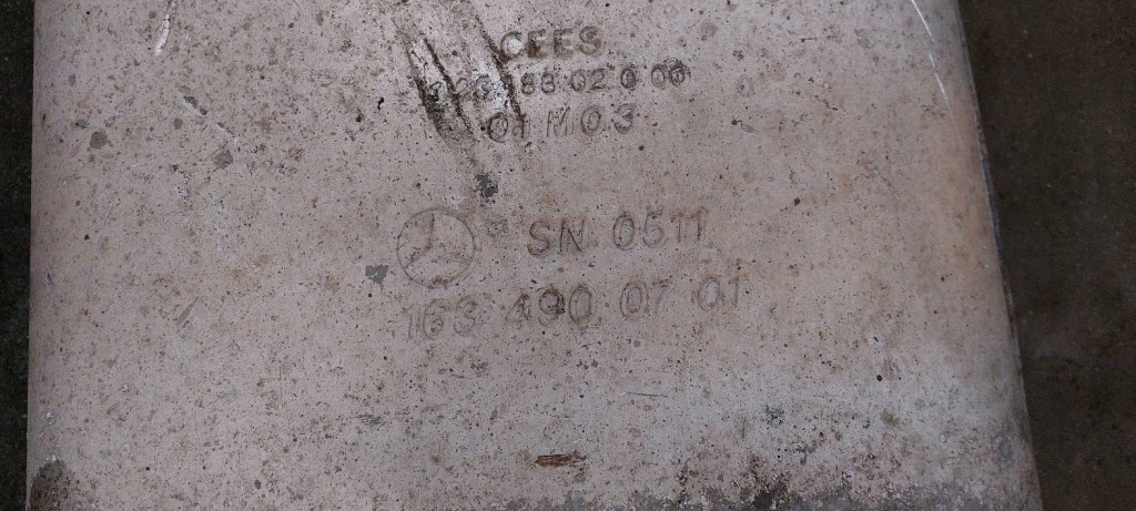 фото №6, Гаситель выхлоп конечный mercedes-benz ml i w163 3.2 v6