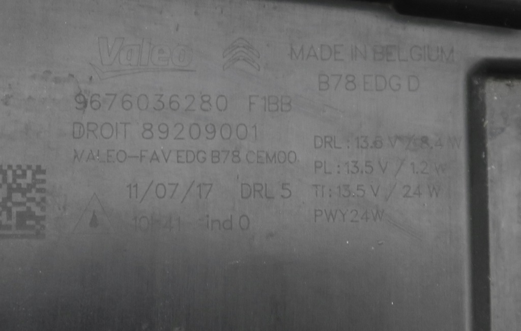 Citroen c4 picasso 2 2 2013 - 2017 фара led drl правый  r оригинал оригинальный номер Доставка