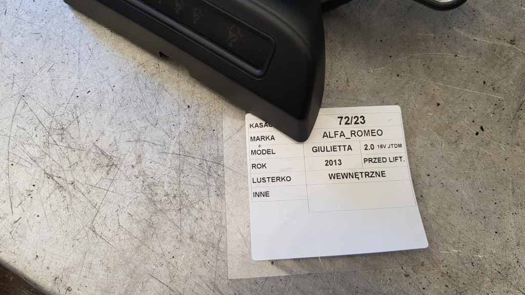 фото №3, Дзеркало внутрішнє alfa romeo giulietta