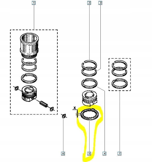 фото №6, Поршень уплотнительный 25 renault safrane 7700260556
