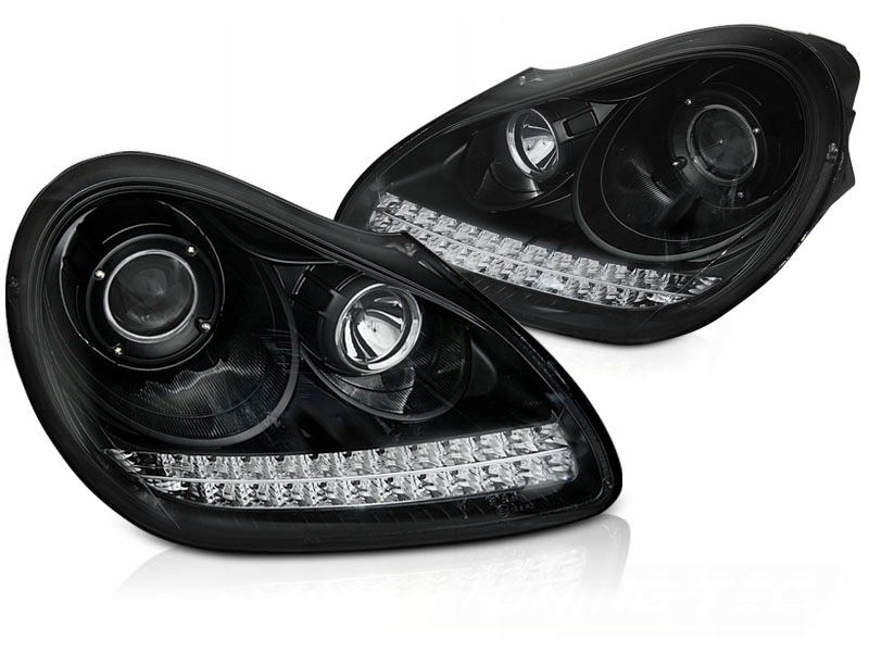 Купить Фонари фары led черный porsche cayenne 02-06r ксенон