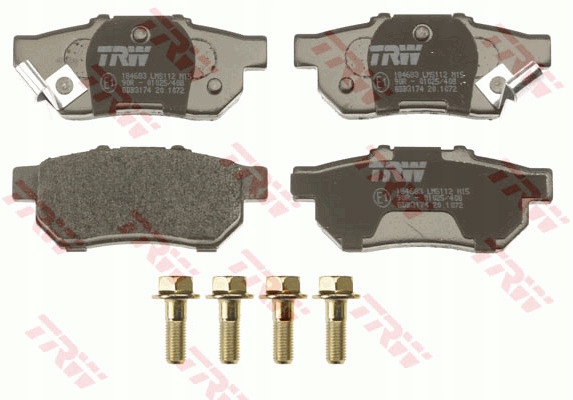 фото №3, Trw гальмівні колодки гальмівні задня gdb3174