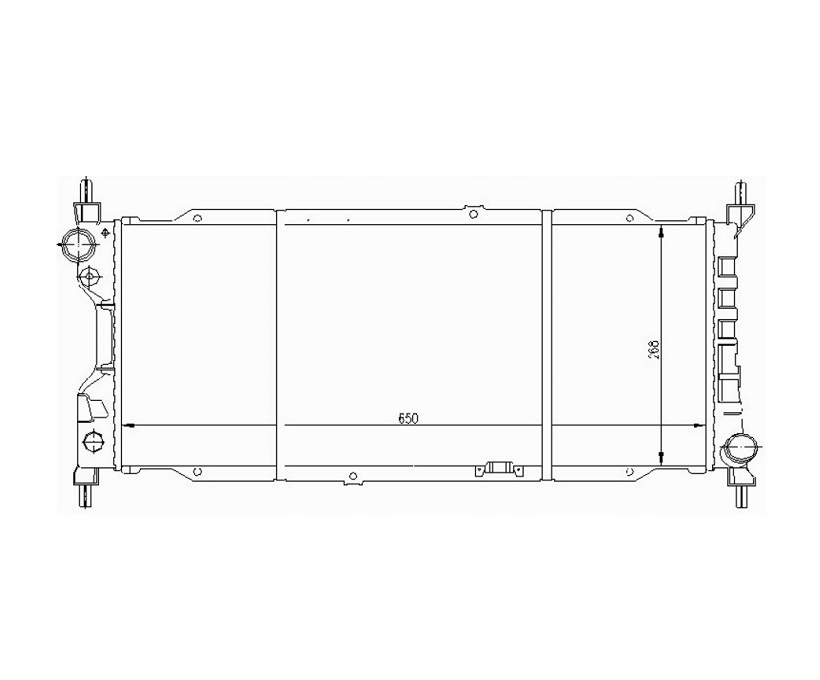 Купити Радіатор води opel corsa b 93- 1300151