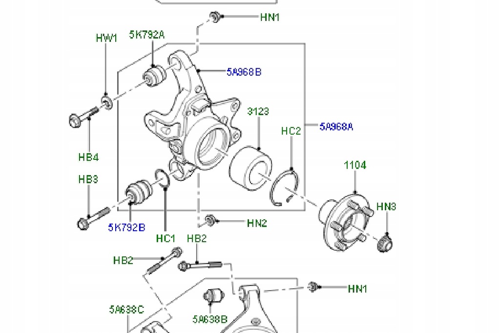 фото №7, Land rover range rover l322 задні ліва підвіска nowe оригінальні lr02371