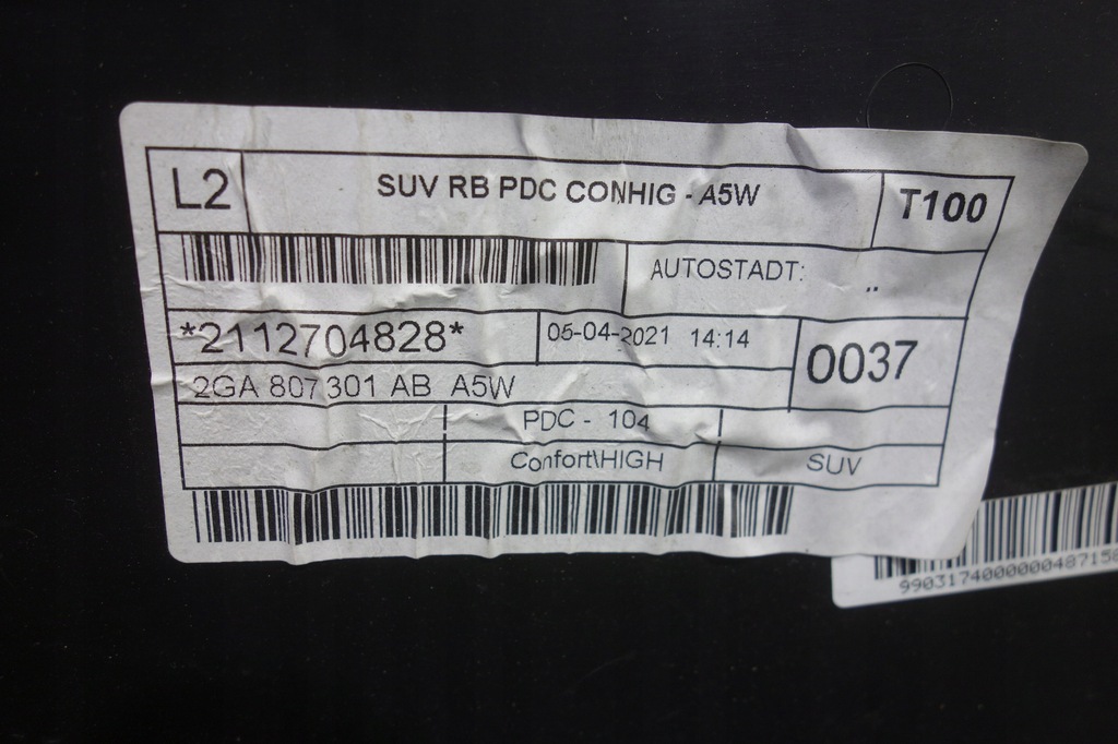 фото №13, Бампер задня vw t-roc 17-21 pdc 2ga807301ab