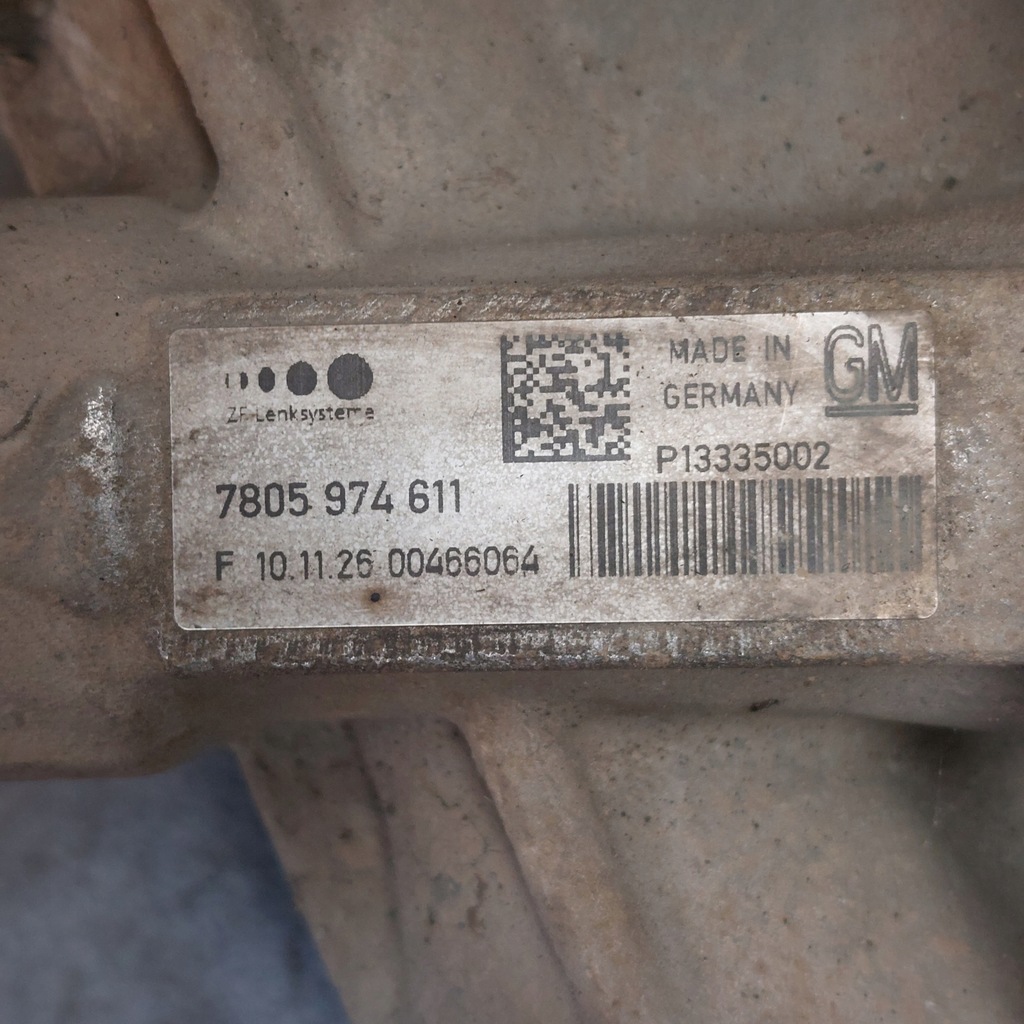 фото №8, Opel astra j трансмиссия рулевая рейка 7805974611 7805177207 7805501451