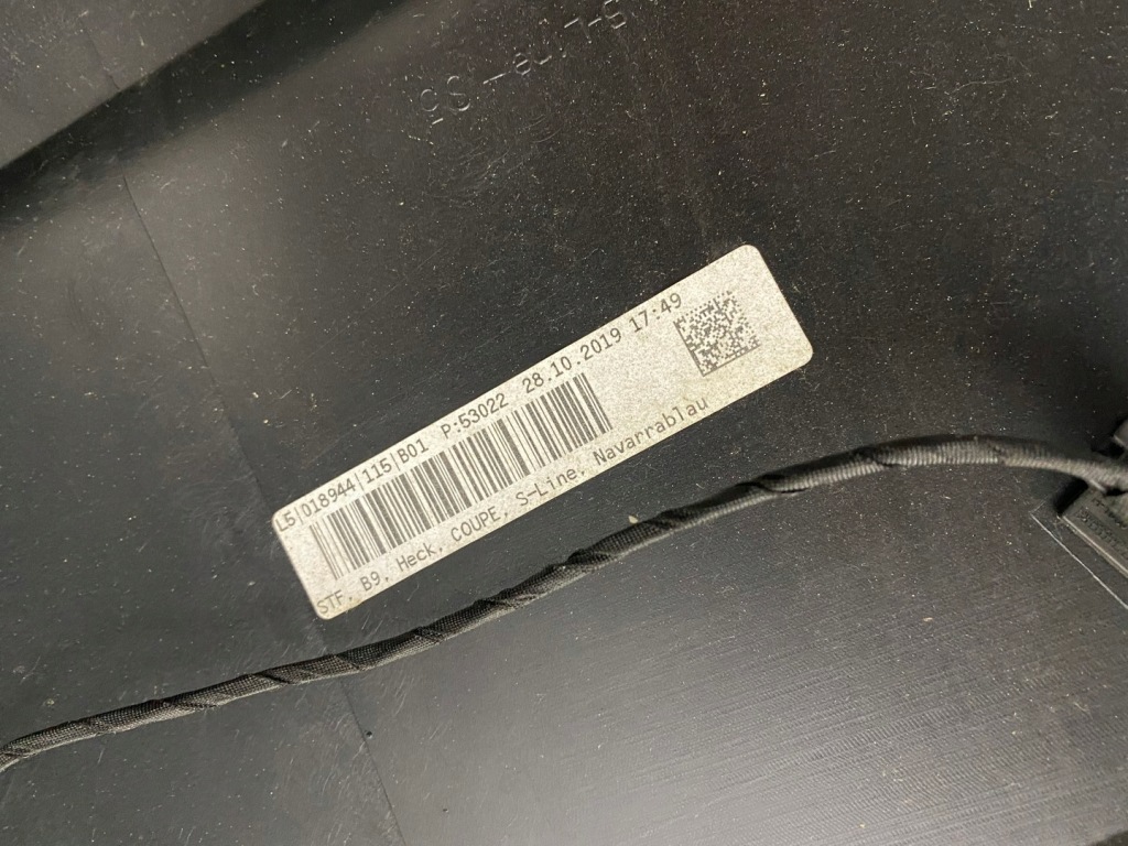 фото №10, Audi a5 8w6 s line sportback бампер задняя задний kompletny 17- lx5h