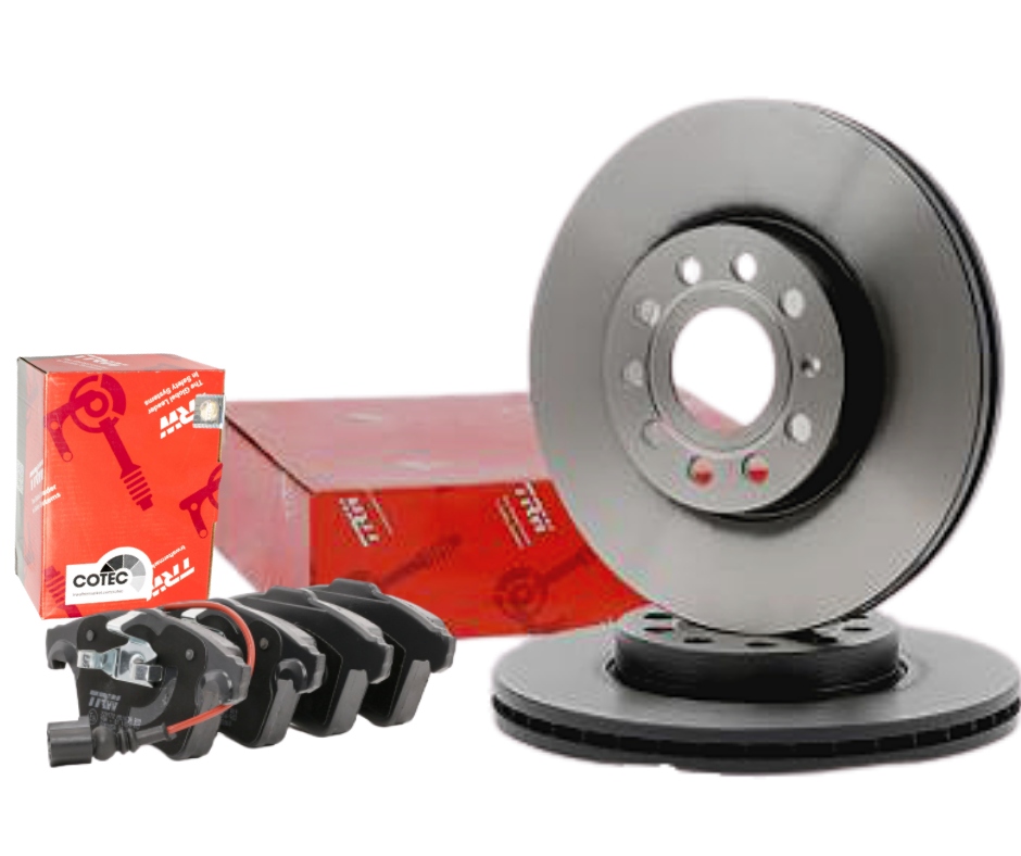 фото №11, Trw тормозные диски+ тормозные колодки перед vw touran golf v vi eos