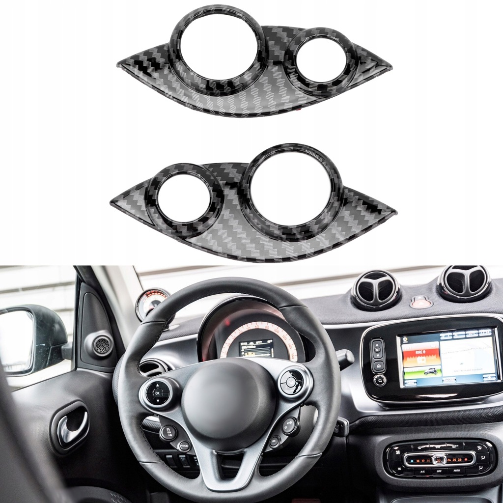 фото №15, Защита кнопок na руля w стиль волокна угольный отделка