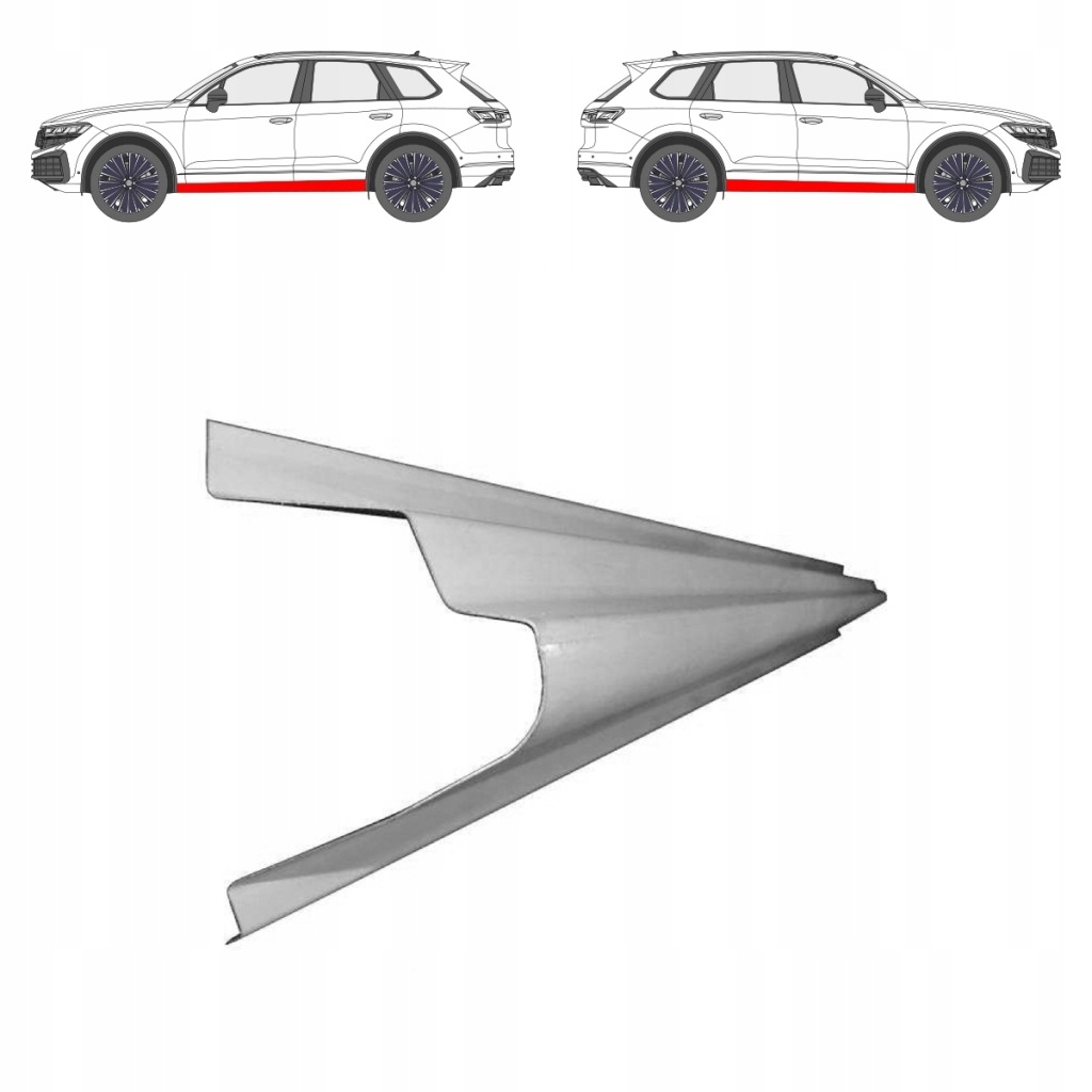 фото №1, Ремкомплект порог honda civic sdn 87-91 l=p