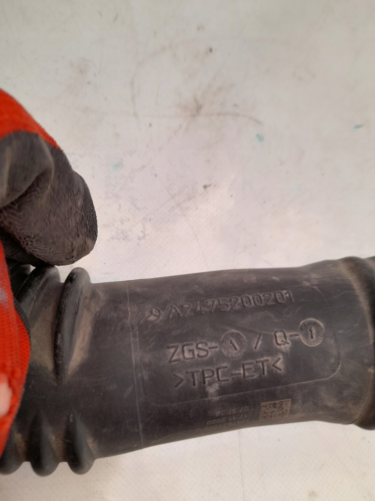 фото №13, Mercedes gla h247 20- труба шланг turbo дроссельная заслонка 2.0 usa