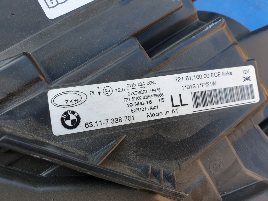 фото №13, Bmw 3 f30 f31 bi ксенон поворотна лампа передня ліва