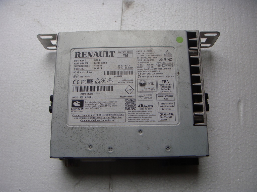 фото №1, Renault kadjar lift радіо nawgigacja 281155390r