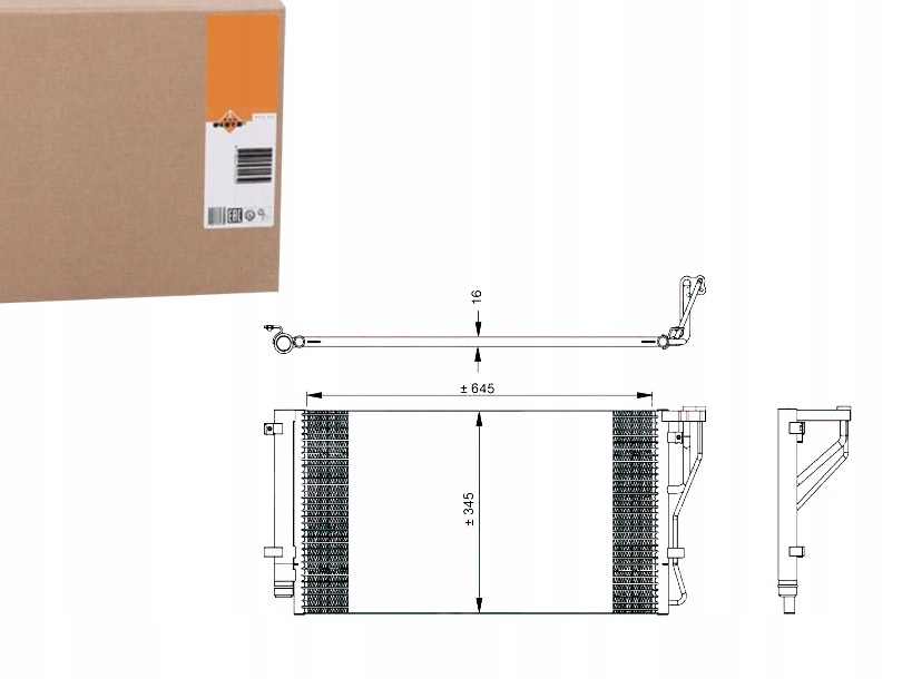 фото №1, Nrf конденсатор кондиционера kia carens 06-
