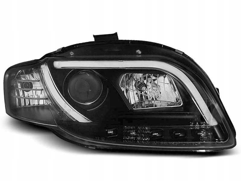 Купить Фонари передние audi a4 b7 11.04-03.08 led трубка  освещение черный фары tuni