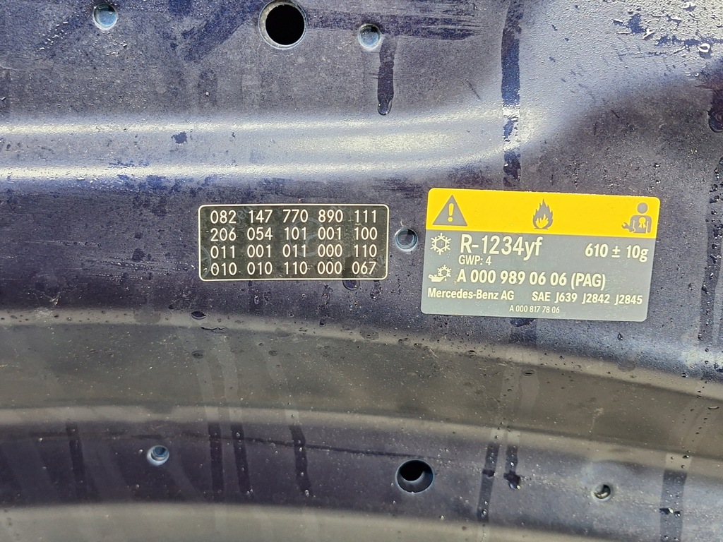 фото №14, Mercedes c klasa w206 капот крышка двигателя перед передняя