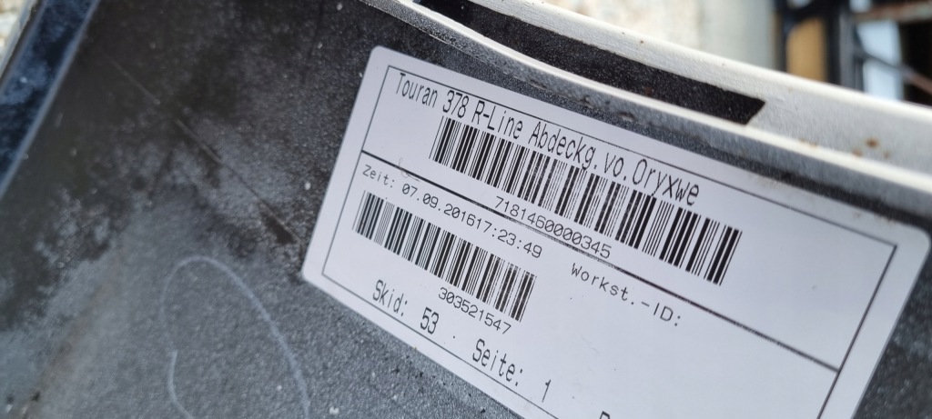 фото №12, Vw touran r-line 5na бампер перед оригінал a173