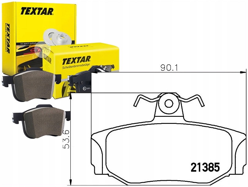 фото №1, Тормозные колодки тормозные volvo задняя s70 s90 textar