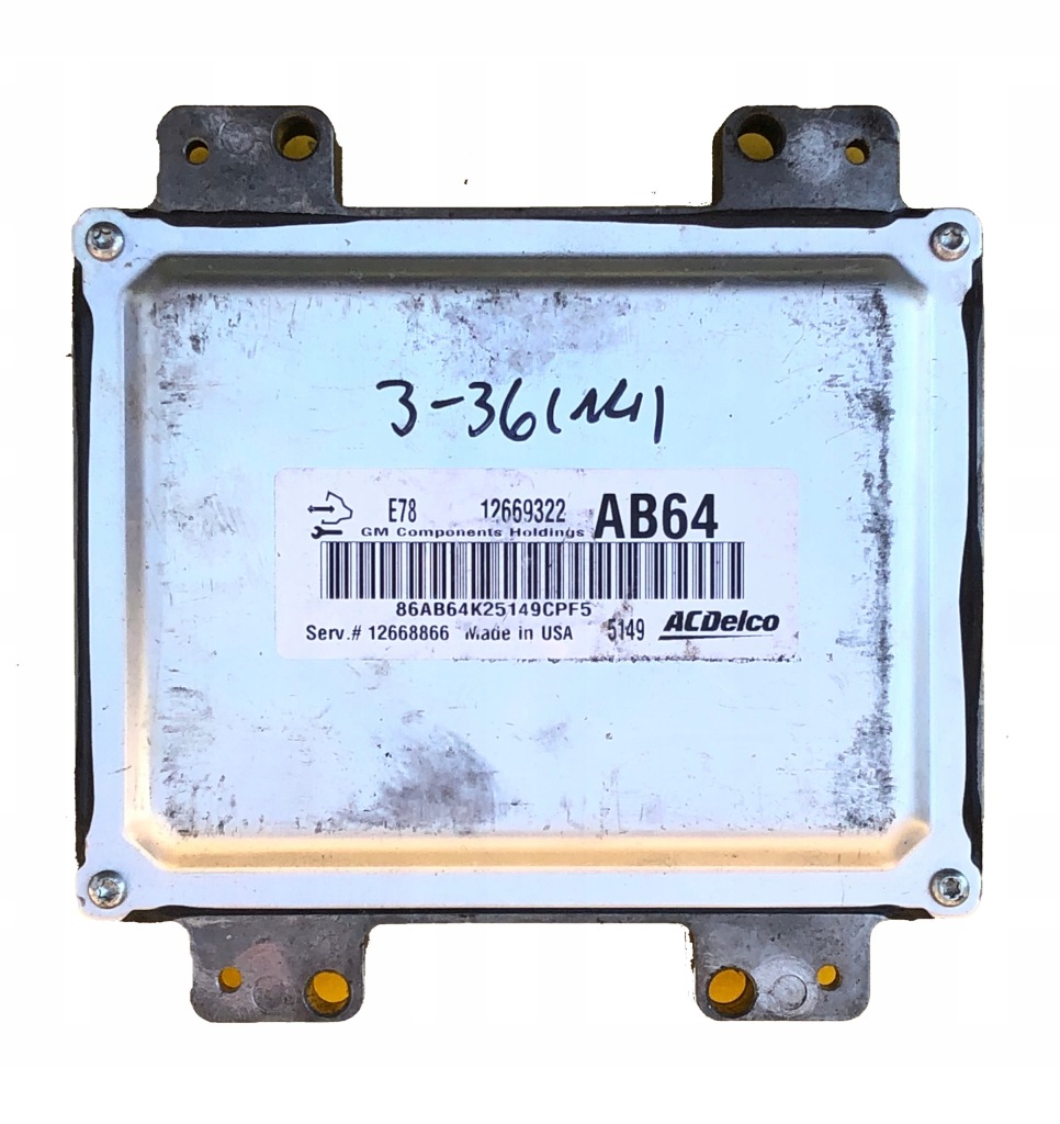 Купити Бортовий комп'ютер двигуна sprawy opel оригінальний номер 12669322 ab64
