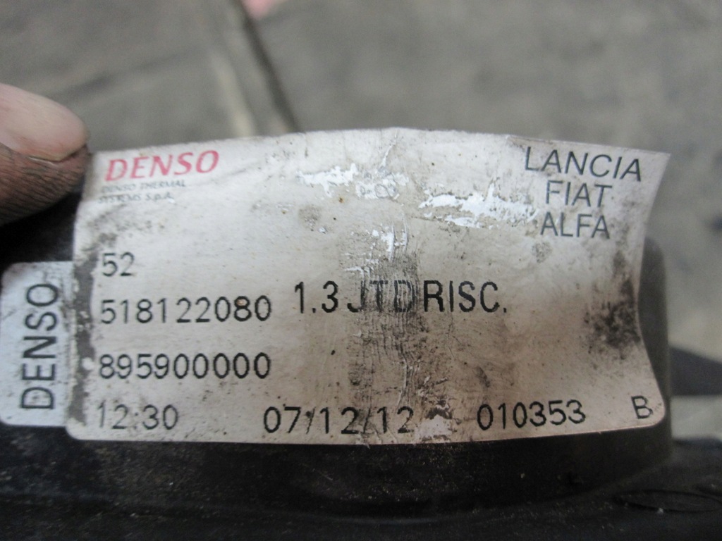 фото №5, Combo d doblo ii 13r вентилятор радиатора 896010100 518122080 895900000