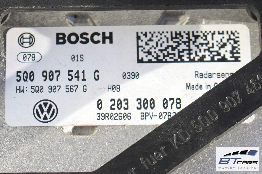 фото №6, Vw golf 7 vii audi a3 octavia радар датчик датчик acc 5q0907541g 5q0 907 5