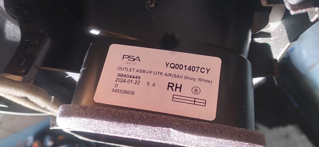 фото №12, Citroen c3 aircross dekor решётка обдув 13471194 13471197 545326626 kompl.